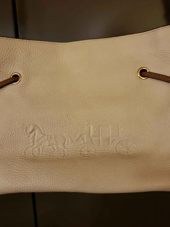 Coach Andy Crossbody Purse Horse & Carriage Logo Pebbled Leather - Picture 6 of 10